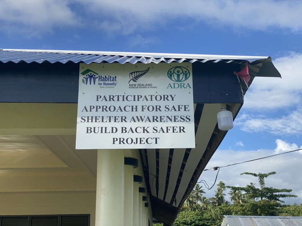 PASSA, BBS, Samoa, pacific, Negotiated Partnerships sign, evacuation entre