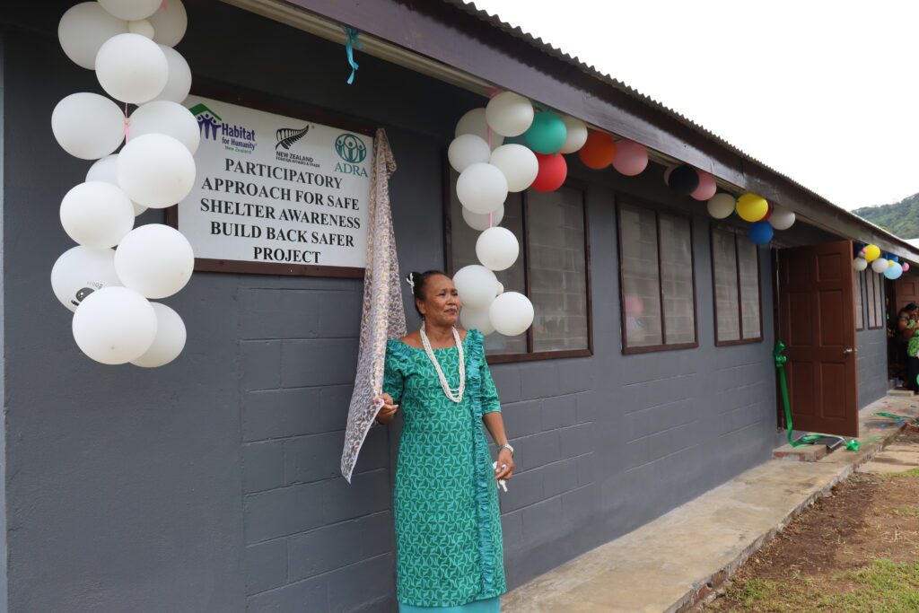 Falefā Primary School, evacuation centre, dedication ceremony, Samoa, PASSA, BBS, Negotiated Partnerships